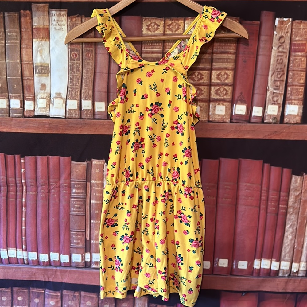 Shosho girls one piece romper‎ shorts floral 12